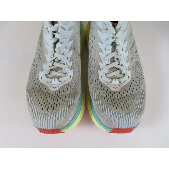 Hoka One One Clifton 7 Womens 8.5 Shoe Gray Sneaker 1110509 MMHC Running Walking - Picture 3 of 12